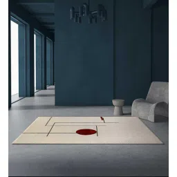 jaipur rugs Gold Geometric Wool 6 ft x 9 ft Hand knotted Carpet-picture-14