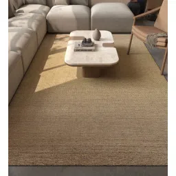 jaipur rugs Gold Solid Wool and Viscose 6 ft X 9 ft Hand Woven Rectangle Carpet-picture-25