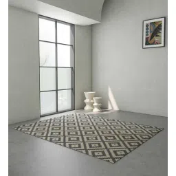 jaipur rugs Grey Geometric Wool & Viscose 8 ft x 10 ft Hand Tuftted Carpet-picture-19