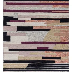 jaipur rugs Grey Geometrical Wool and Viscose 6 ft X 9 ft Rectangle Flat Weaves-picture-25