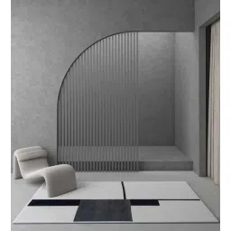 jaipur rugs Ivory Abstract Wool & Bamboo Slik 8 ft x 10 ft Hand Knotted Carpet-picture-33