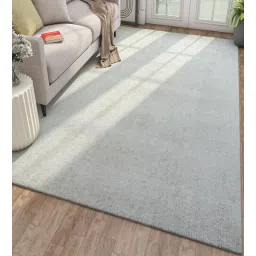 jaipur rugs Ivory Solid Wool 4 ft X 6 ft Hand Woven Rectangle Carpet-picture-19