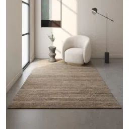 jaipur rugs Ivory Solid Wool and Viscose 4 ft X 6 ft Hand Woven Rectangle Carpet-picture-30