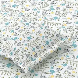 Jaipur Weaves Bedsheet Queen Size 100% Pure Cotton Bed Sheet with 2 Pillow Covers, 90x100 inches, 240 TC Premium Bedding Set, Super Soft Cozy (Ocean Meadow, Queen)-image-22