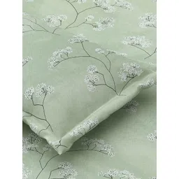 Jaipur Weaves Green & White Printed Pure Cotton 240 TC King Bedsheet Set 2.75 m x 2.75 m-picture-48