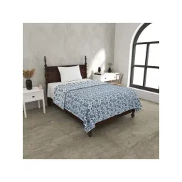 JaipurFabric Blue Pure Cotton 180 TC Reversible Single Bed Dohar-picture-38