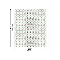 JaipurFabric Pink & Green Pure Cotton 240 TC Printed King Size Bedsheet with 2 Pillow Covers image 5