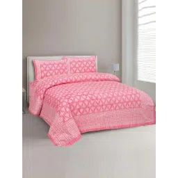JaipurFabric Rose Cotton 180 TC Double Bedsheet with 2 Pillow Covers-picture-22
