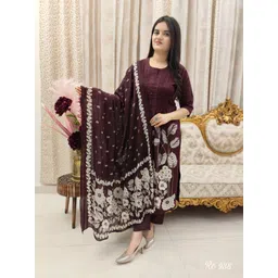 jaipuri fashionista Women Pure Cotton Kurti Pant Dupatta Set-picture-14