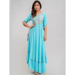 Jaipurite Women Embroidered Anarkali Kurta-picture-33