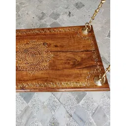 JAIRI TRADERS Brown Printed Wooden Swings-picture-55