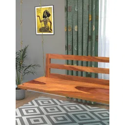 JAIRI TRADERS Brown Wooden Swings With Back Support-picture-40