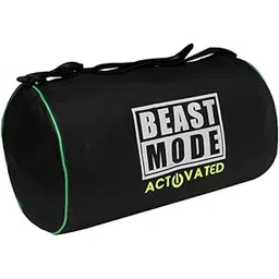 jais boy - we made for young generation Beast Mode Multipurpose Gym Duffle Bag, Black with Green Trim for Sports, Swimming and Fitness-picture-22
