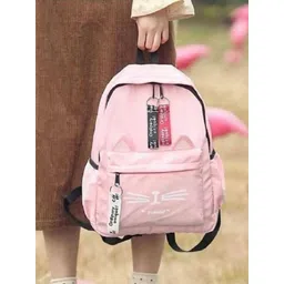 JAISOM Girls Solid Multiple Pockets Backpack image 1