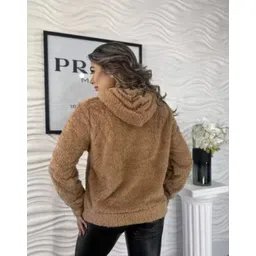 jalapeno Men Full Sleeve Solid Hooded Sweatshirt image 2