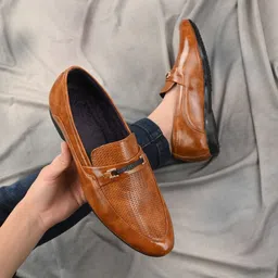 jamarion Tan Synthetic Leather Casual Loafer Loafers For Men-picture-18