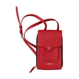 James Aston Aurora Magma Red Maroon Leather Cross Body Bag-picture-48