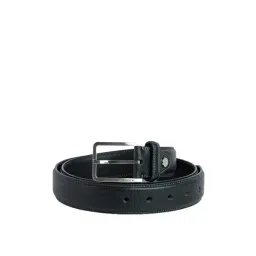 James Aston Black Leather Waist Belt for Men-picture-38