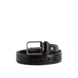 James Aston Black Leather Waist Belt for Men-picture-12