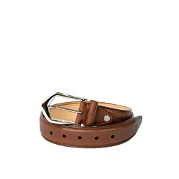 James Aston Brown Leather Waist Belt for Men-picture-41