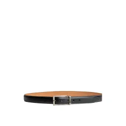 James Aston Fernando Imperial Black Leather Solid Waist Belt image 5
