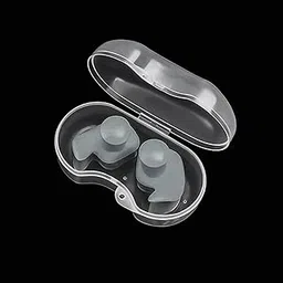 james international Earplugs for Swimming Bathing and Sleeping, Professional Reusable Silicone Swim Earplugs for Adult and children Swimmers, Watersports, Shower, Bathing, Scuba diving(S) 1 Pair (Grey)-picture-21