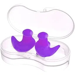 james international Earplugs for Swimming Bathing and Sleeping, Professional Reusable Silicone Swim Earplugs for Adult and children Swimmers, Watersports, Shower, Bathing, Scuba diving(S) 1 Pair (Purple)-picture-24