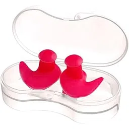 james international Earplugs for Swimming Bathing and Sleeping, Professional Reusable Silicone Swim Earplugs for Adult and children Swimmers, Watersports, Shower, Bathing, Scuba diving(S) 1 Pair (Red)-picture-25