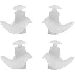 james international Silicone Earplugs for Swimming Bathing and Sleeping, Professional Noise Reduction Reusable Silicone Swim Earplugs for Adult Swimmers Children Diving (Pack of 2) (Transparent White)-picture-26