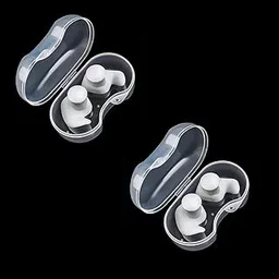 james international Silicone Earplugs for Swimming Bathing and Sleeping, Professional Reusable Silicone Swim Earplugs for Adult and children Swimmers, Watersports, Shower, Bathing, Scuba diving. 2 Pair (White)-picture-14