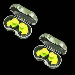 james international Silicone Earplugs for Swimming Bathing and Sleeping, Professional Reusable Silicone Swim Earplugs for Adult and children Swimmers, Watersports, Shower, Bathing, Scuba diving. 2 Pair (Yellow)-picture-13