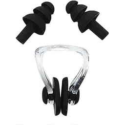 james international Silicone Nose Clip & Ear Plugs Set for Watersports, Boys & Girls Swimming Earplugs & Noseclip Set (Black)-picture-22