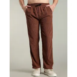 JAMES&GEORGE Men Mid-Rise Straight Fit Trousers-picture-39
