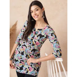 JANAKDULARI CREATION Floral Print Cotton Top-picture-33