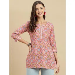 JANAKDULARI CREATION Women Floral Printed V-Neck Cotton Top-picture-28