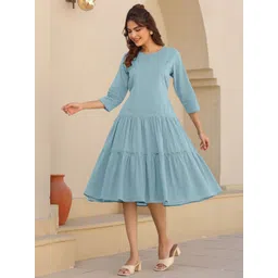 Janasya A-Line Midi Dress-picture-14