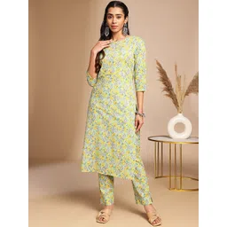 Janasya Printed Tunic Top And Trouser Co-Ords-picture-31