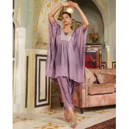 janasya Women Embroidered Tunic with Dhotis-picture-47