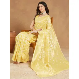 Janasya Woven Design Zari Banarasi Saree-picture-18