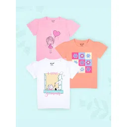 J&JP Girls 3 Printed T-shirt-picture-33