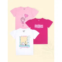 J&JP Girls 3 Printed T-shirt-picture-36