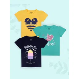 J&JP Girls 3 Printed T-shirt-picture-37