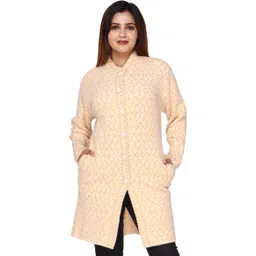 janiya WOOL BLEND Self Design Coat For Women-picture-20