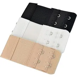 jannam 3 PCS Elastic Lingerie Extenders 2 Hooks 2 Rows Extension, Comfortable Bra Strap Extender for Women, Save Your Bra Increase Band Length (Multicolor)-picture-18