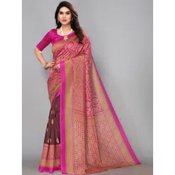 JANOI Ethnic Motifs Zari Art Silk Designer Fashion Saree-picture-35