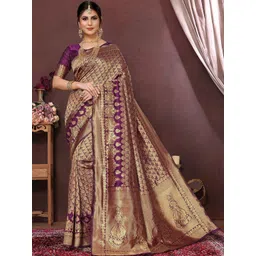 JANOI Ethnic Motifs Zari Silk Cotton Heavy Work Fashion Saree-picture-26