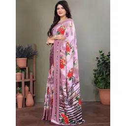 JANOI Floral Poly Chiffon Saree-picture-34