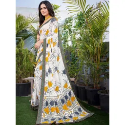 JANOI Floral Poly Georgette Designer Saree-picture-21