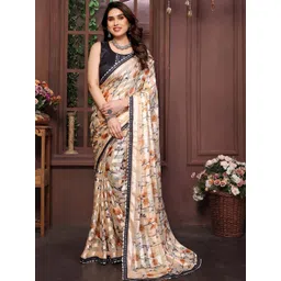 JANOI Floral Poly Georgette Designer Saree-picture-18