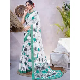 JANOI Floral Poly Georgette Designer Saree-picture-35